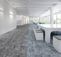 Flotex Concrete planks 139003 Smoke фото 3 | FLOORDEALER